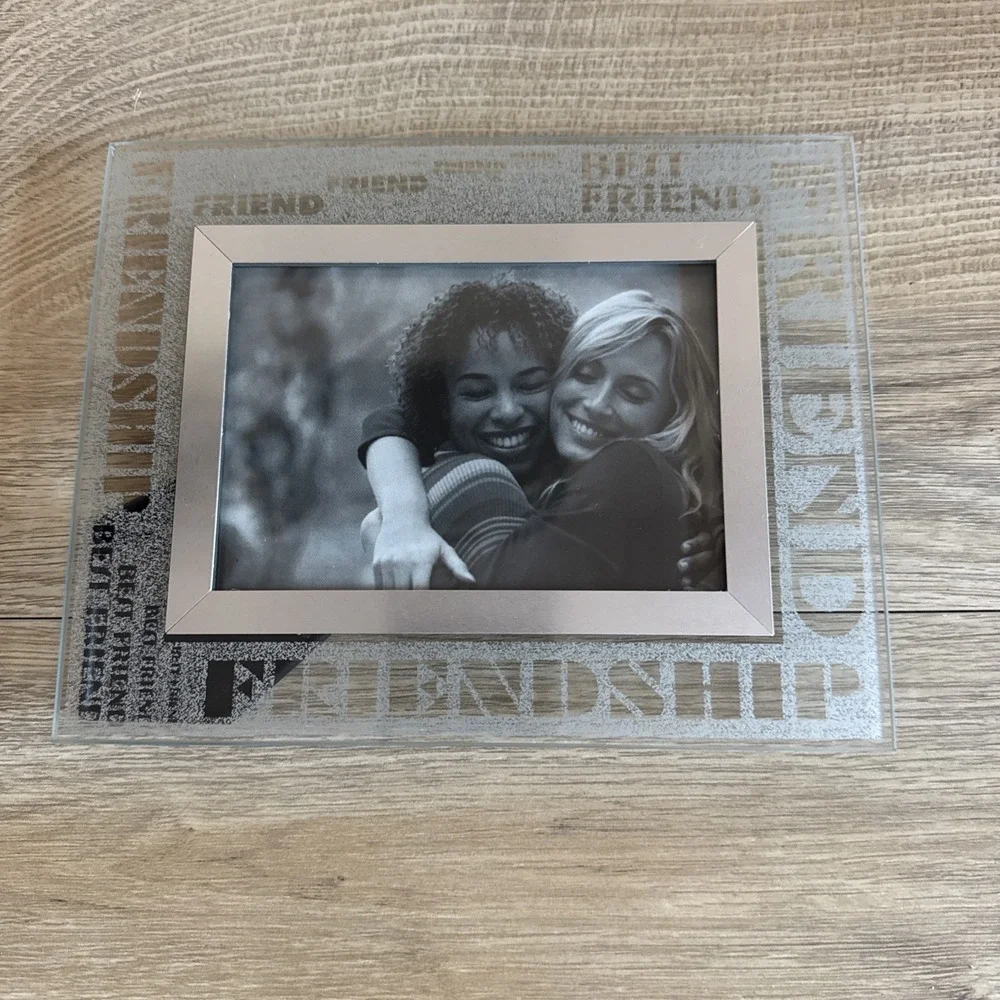 Friends Picture Frame Glass Best Friend Gift Friendship Free Standing Hanging